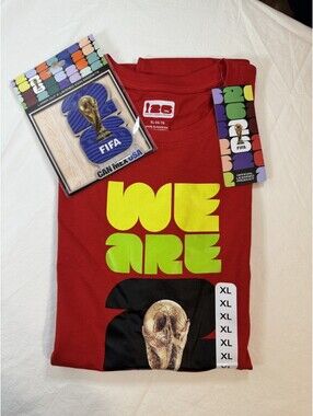 New 2026 FIFA World Cup T Shirt & Magnet - XL Red - Soccer Usa - NWT A1Q